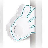 Обмежувач-блокіратор зачинення дверей МВМ Kids (BS-18 WHITE)