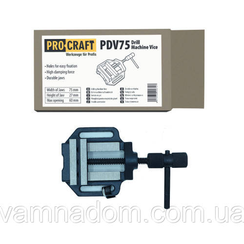 Тиски станочные Procraft PDV75, фото 1