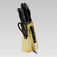 Набор кухонных ножей из нержавеющей стали с подставкой Maestro, надежный набор острых кухонных ножей