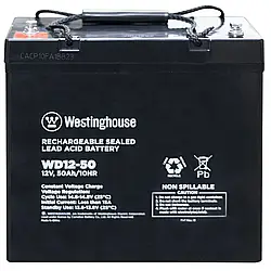 Свинцево-кислотна акумуляторна батарея Westinghouse Deep Cycle, 12V, 50Ah, terminal T14, 1шт 230*138*211