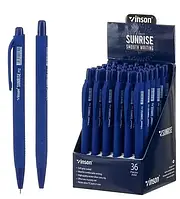 Канцелярські ручки Ручка масляна автоматична синя Vinson P12 Sunrise Канцтовари