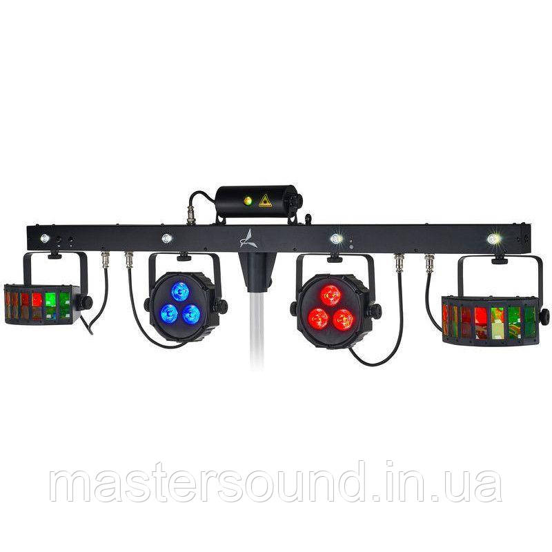 Световой комплект Eurolite Set-LED-KLS-Laser-Bar-FX-Light-Set-M-4-Speaker-System-Stand - фото 2 - id-p1906763034