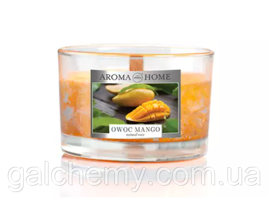 Ароматична свічка Unique Fragrances - Mango Fruit (115 г) ТМ Aroma Home