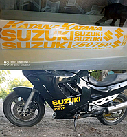 Наклейки на мотоцикл бак пластик Suzuki Katana сузуки катана 750