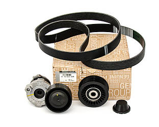 Натягувач + ролик + ремінь генератора на Renault Scenic IV 2016-> 1.2 TCe — Renault (Оригінал) - 117203336R