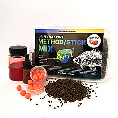 Method/Stick Mix Rybalych 4в1 Полуниця 400г (RYB-MSM001)