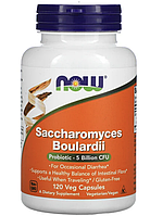 NOW Foods, Saccharomyces Boulardii, 5 миллиардов КОЕ, 120 растительных капсул