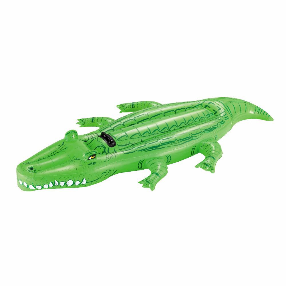 BW Плотик 41011 (8 шт.) Крокодил, 203-117 см, з ручкою, ремкомплект, від 3 років, у кор-ку,