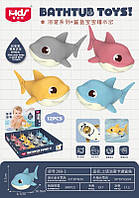 Водоплавающая игрушка 368-3 (360шт) заводная, акула, 10см, 12шт(4цвета) в дисплее, 33-37-6см