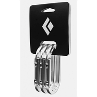 Набір карабінів Black Diamond Oval Keylock 3 Pack Polished (1033-BD 381099.POLS)