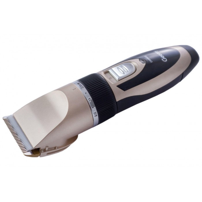 Бездротова машинка для стриження волосся Geemy GM-6066 з додатковим акумулятором