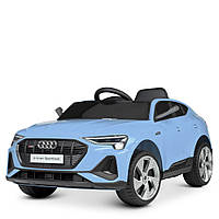 Дитячий електромобіль на одну дитину з музикою та світлом Audi Bambi M 4806EBLR-4 Блакитний