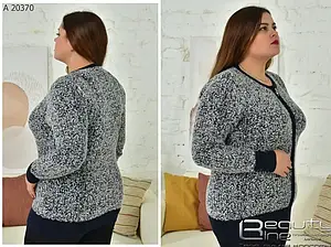 Кофта жіноча на замку ангора р 54-56 універсал різні кольори Меланж