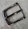 Пряжка для ременя 4 см темний нікель 1 прокол, фото 6