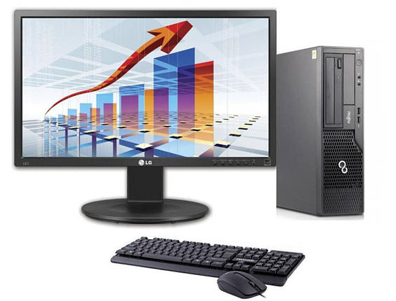 ПК+Монітор Fujitsu Esprimo E500 SFF/ i3-2120/ 4GB RAM/ 500GB HDD/ HD 2000/ 1W+LG 22MB35PU-B 22" 1920x1080 DVI, VGA, USB 2.0, Audio, фото 1
