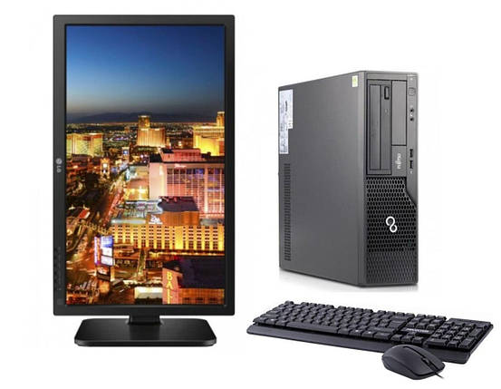 ПК+Монітор Fujitsu Esprimo E500 SFF/ i3-2120/ 4GB RAM/ 500GB HDD/ HD 2000/ 1W+LG 24MB37PM 24" 1920x1080 DVI, VGA, Audio, фото 1