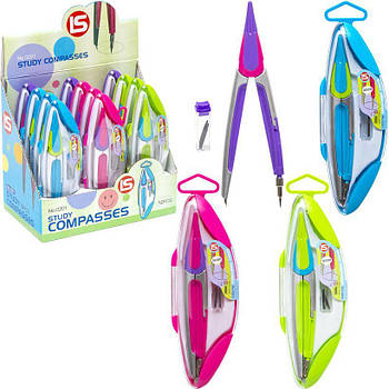 Циркуль із рифелями у пластиковій коробці 12 шт в упаковці 201