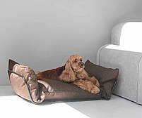 Лежак лофт для собак та котів до 6 кг Dogs Bomba - коричневий, фото 5