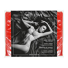 Простирадло з вінілу Fetish Tentation Red 220x200, червона, Київ