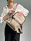 Жіночий стильний рюкзак Prada Backpack Beige (бежевий) KIS05073 гарний невеликий міський Прада, фото 5