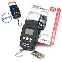 Ваги електронні для риболовлі Fisher HS-A09L 50 кг з рулеткою