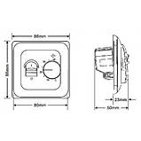 VT.AC602.0 Термостат кімнатний із датчиком температури підлоги, фото 3