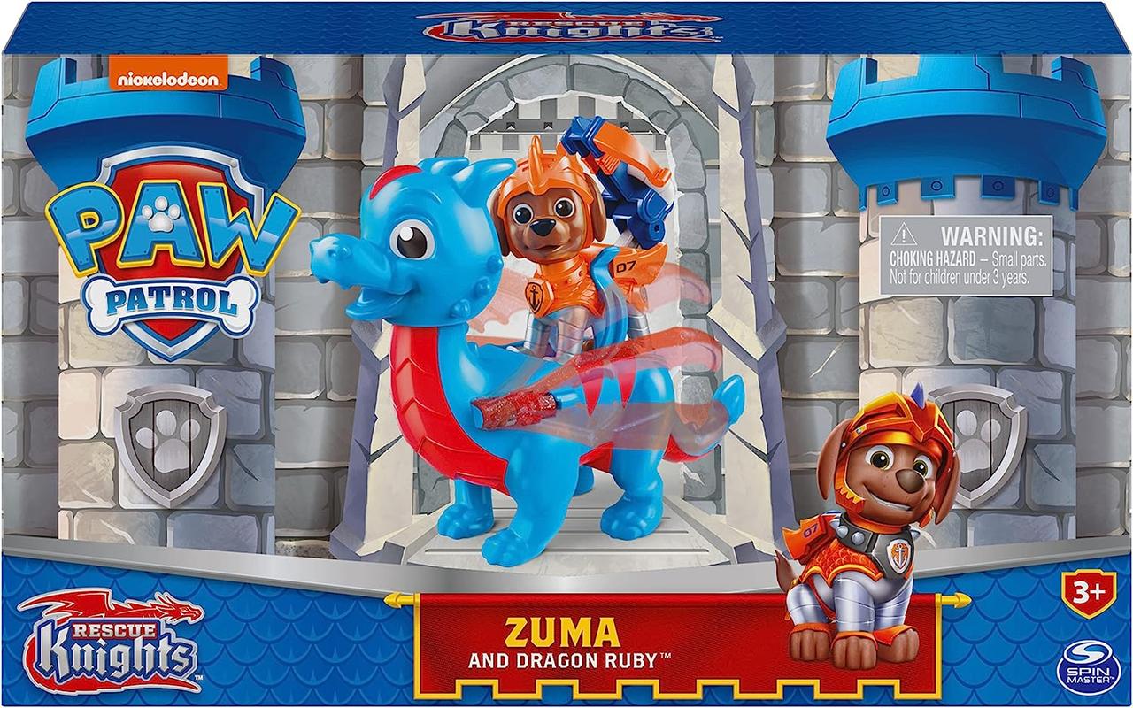 Ігровий набір  Paw Patrol, Rescue Knights Zuma та Dragon Ruby Зума і Дракон Рубі