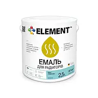 АКРИЛОВАЯ ЭМАЛЬ ДЛЯ РАДИАТОРОВ ELEMENT ГЛЯНЦЕВАЯ 0.75Л