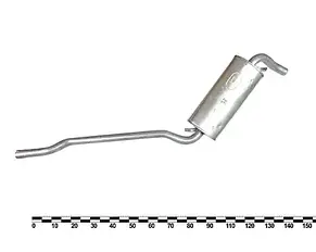 Резонатор Ауди-AUDI 80 86-91/90 87-91/Coupe 89-95/Cabrio 93- 1.6D/TD1 /58673, фото 3