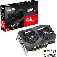 Видеокарта ASUS Radeon RX 7600 8Gb DUAL OC (DUAL-RX7600-O8G-V2)