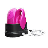 Смарт-вібратор для пар We-Vibe Chorus Cosmic Pink, сенсорне керування вібраціями стисненням пульта - SO6921, фото 6