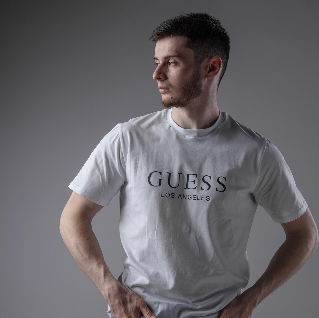 Чоловічі футболки Літо Guess. Чоловічі футболки спортивні Гесс. Футболка чоловіча з принтом