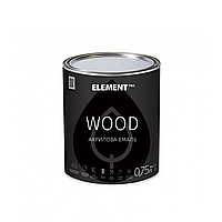 АКРИЛОВАЯ ЭМАЛЬ ДЛЯ ОКОН И ДВЕРЕЙ ELEMENT PRO WOOD БЕЛЫЙ ШЕЛКОВИСТО-МАТОВЫЙ 0.75л