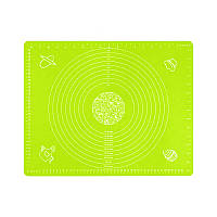 Розумний силіконовий килимок для розкочування тіста та випічки Kitchen Silicone Mat 50х40 см