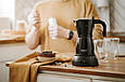 Електрична гейзерна кавоварка Camry CR 4415B Moka (300 мл, 480 Вт, Польща), фото 4