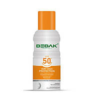 Солнцезащитный спрей SPF 50+ Bebak, 150мл