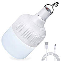 Акумуляторна лампа  з USB-зарядкою Combi, Біла / Кемпінгова лампа-ліхтар на акумуляторі