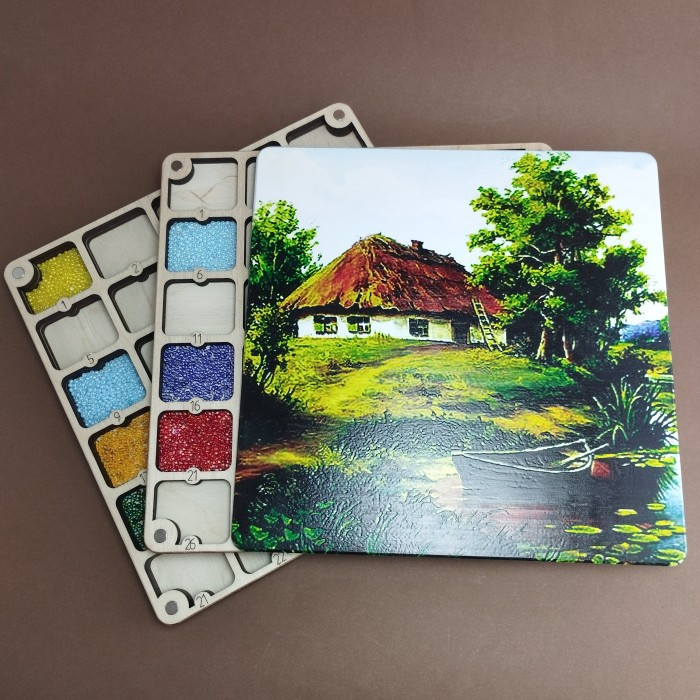 Багатоярусний органайзер для бісеру з кольоровим друком (060375), фото 1