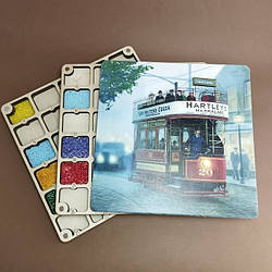 Багатоярусний органайзер для бісеру з кольоровим друком (060377м)