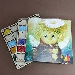 Багатоярусний органайзер для бісеру з кольоровим друком (060379м)