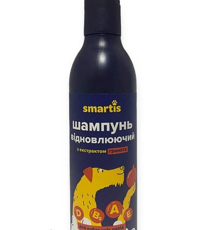 Шампунь Smartis, що відновлює, для собак усіх порід з екстрактом граната, 220 мл