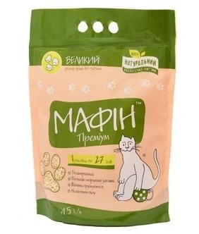 Наповнювач бентонітовий Мафін Преміум великий 4,5л, фото 1