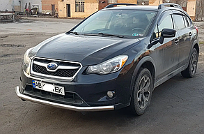 Захист переднього бампера (одинарна нержавіюча труба - одинарний ус) Subaru XV (11-17)