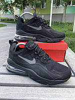 Спортивные мужские кроссовки Nike Air Max 270, черные кроссовки мужские Найк Аир Макс, кроссовки сетка нубук