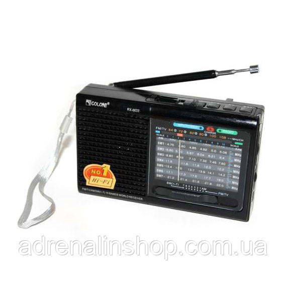 Портативная колонка радио MP3 USB Golon RX-6622. IH-656 Цвет: черный - фото 8 - id-p1907135221