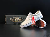 Чоловічі кеди Vans Оff the Wall текстильні молодіжні повсякденні світло бежеві, фото 3
