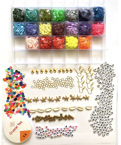 Набор бусин для браслетов 4330 шт с буквами Набор для создания ...