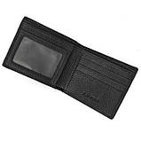 Чоловічий гаманець із натуральної шкіри. Шкіряний гаманець чоловічий портмоне зі шкіри Чорний, фото 5