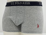 Набір чоловічих трусів S-36 сірий,синій Polo 21050, фото 7