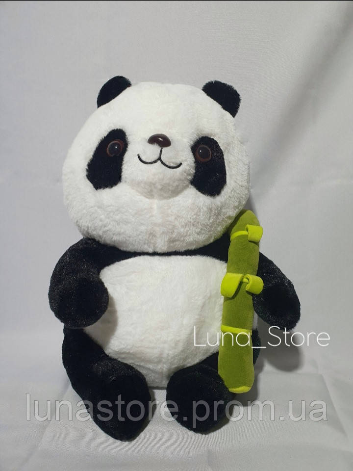 Якісна велика дитяча м'яка іграшка обіймашка антистрес Панда, плюшева величезна панда 45 см